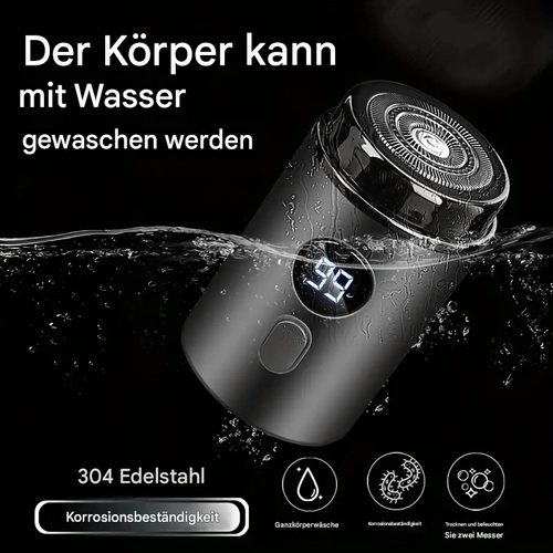 🔥Neuester tragbarer Mini-Elektrorasierer - Grau / Ohne Ersatzschneidkopf / KAUFEN 1