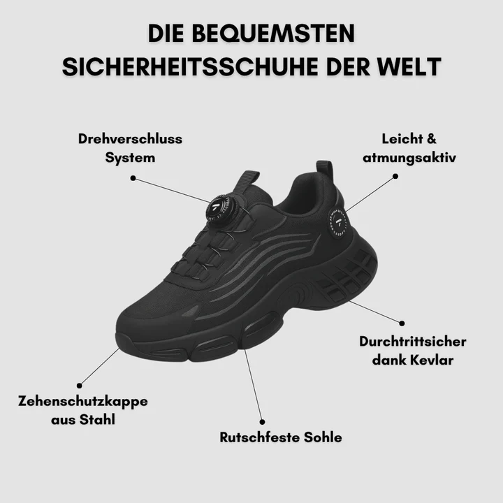 Stylischer Sicherheitsschuh – Komfort trifft Schutz (1+1 GRATIS)
