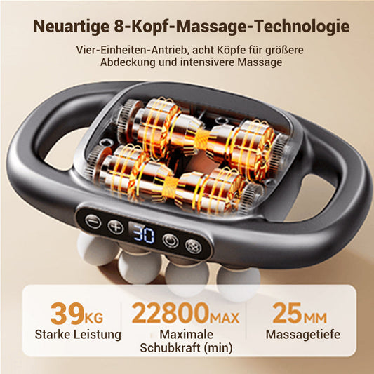 16-Antrieb 8-Kopf-Massagepistolen-Set♨️😘😘9 Modi Intelligente, druckempfindliche Massage mit variabler Geschwindigkeit