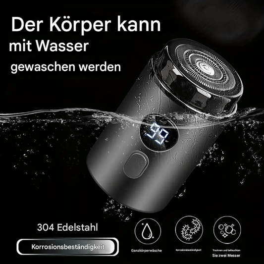🔥Neuester tragbarer Mini-Elektrorasierer - Grau / Ohne Ersatzschneidkopf / KAUFEN 1