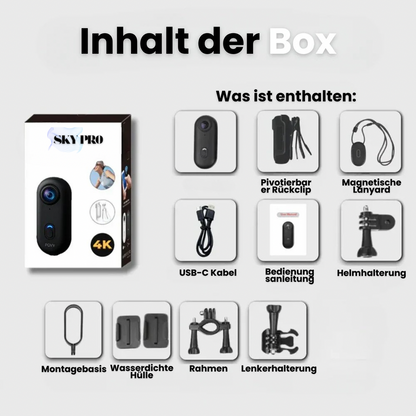 Sky Pro 4K Kamera – Erlebe deine Welt aus neuer Perspektive