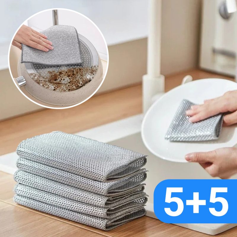 [5+5] Șervețele de sârmă – Set de 10 lavete de curățare