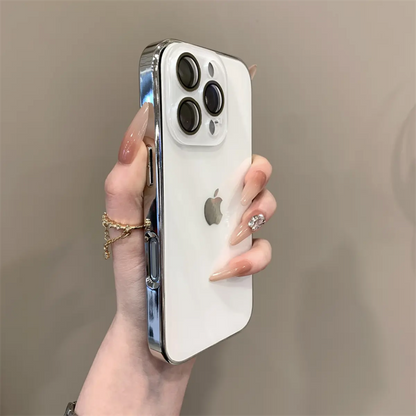 Chromelux – Hochwertige Galvanisierte Glaslinsenabdeckung Für iPhone