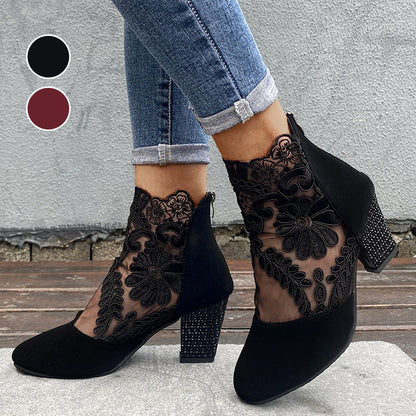 Elegante weiche Sohle Spitze Damen High Heels💖🌤️